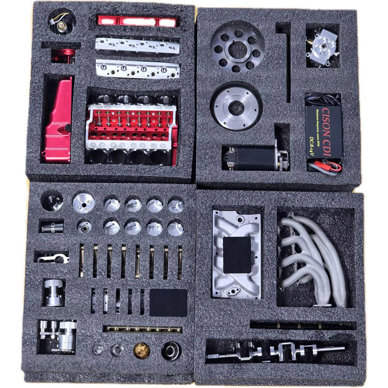 CISON Gasoline OHV V8 Small-block Engine Model Kits 4-Stroke