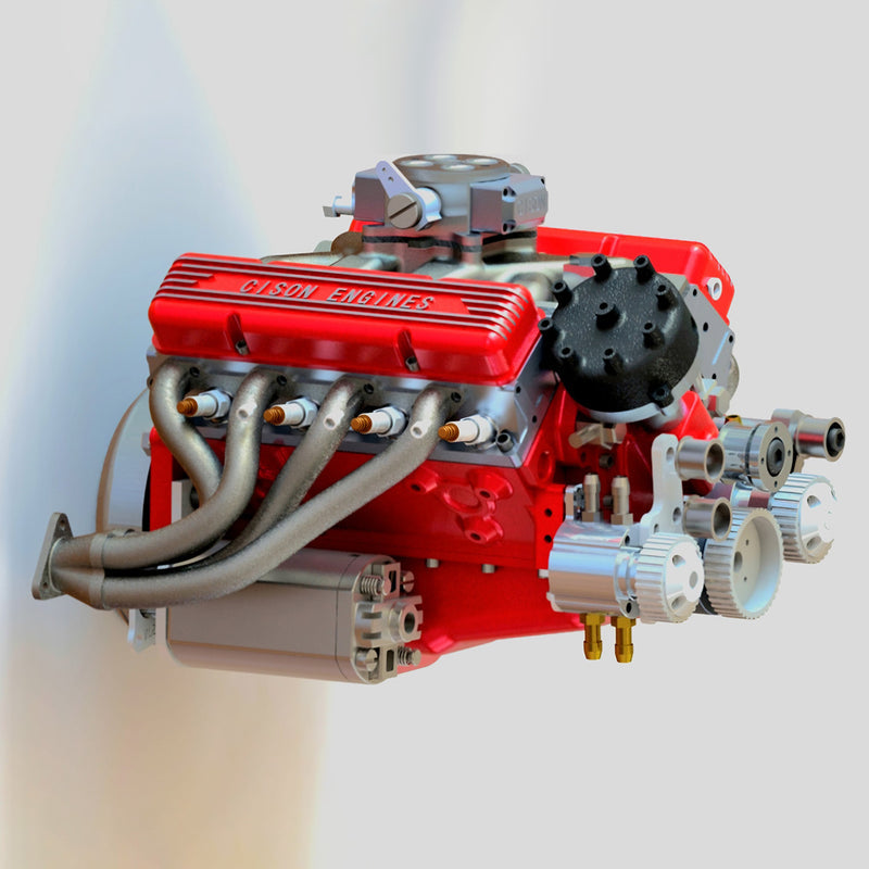 CISON Gasoline OHV V8 Small-block Engine Model Kits 4-Stroke