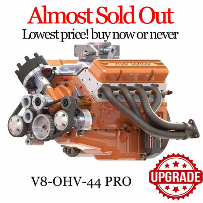 CISON Gasoline OHV V8 Small-block Engine Model Kits 4-Stroke
