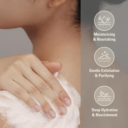 Korean Rice Brightening & Hydrating Wash-Off Face & Body Mask | Gentle Exfoliating, Glow & Smooth Skin Care Lightweight Moisturizing Radiant Sensitive Skin