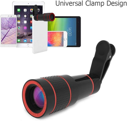 12X HD Telephoto Clip-On Phone Camera Lens & Monocular
