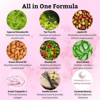 Natural Hair Growth Reduction Oil (2oz / 60ml)