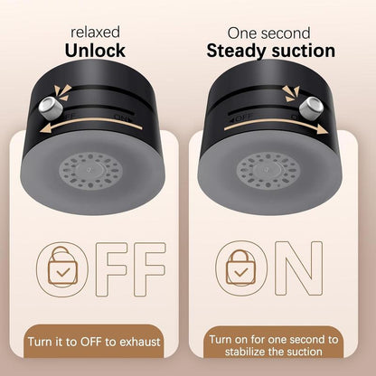 2025 Vacuum Magnetic Phone Mount – Foldable Double-Sided Suction Holder for Any Phone