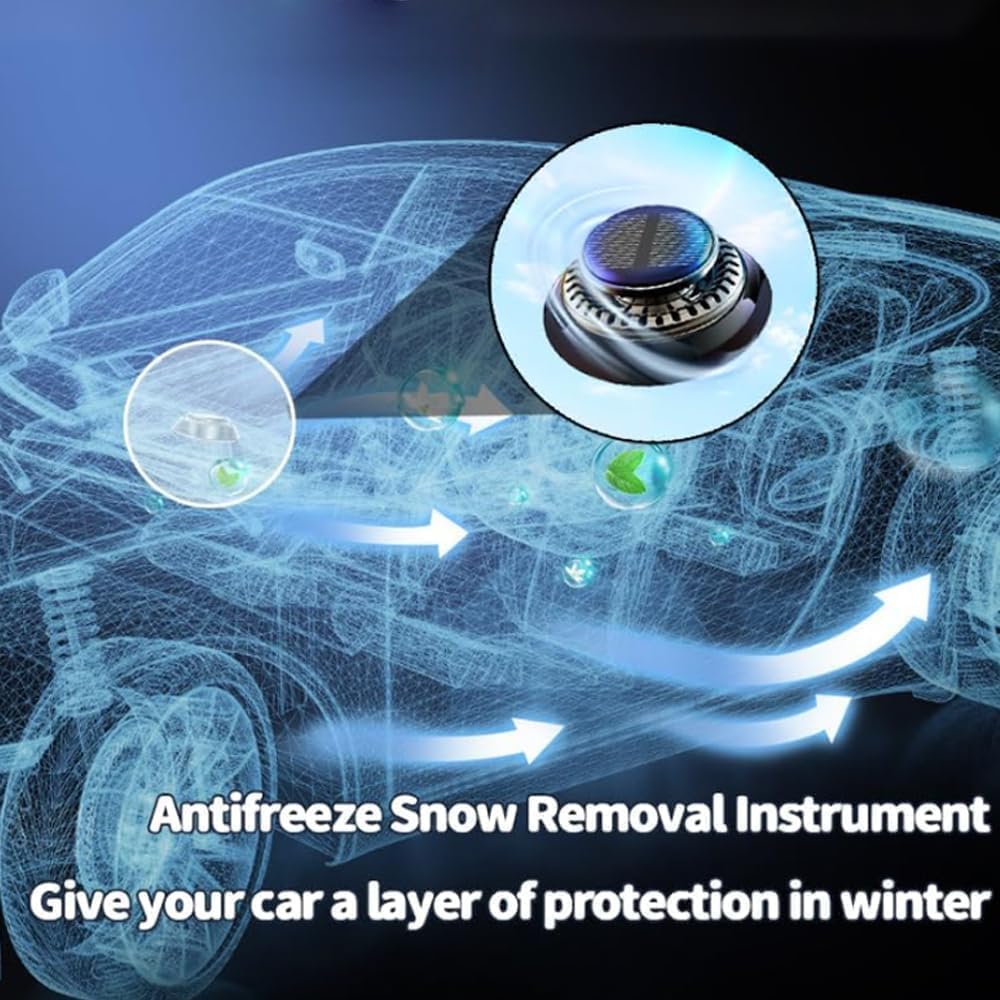 Solar Electromagnetic Car Defroster & Snow-Reduction Device