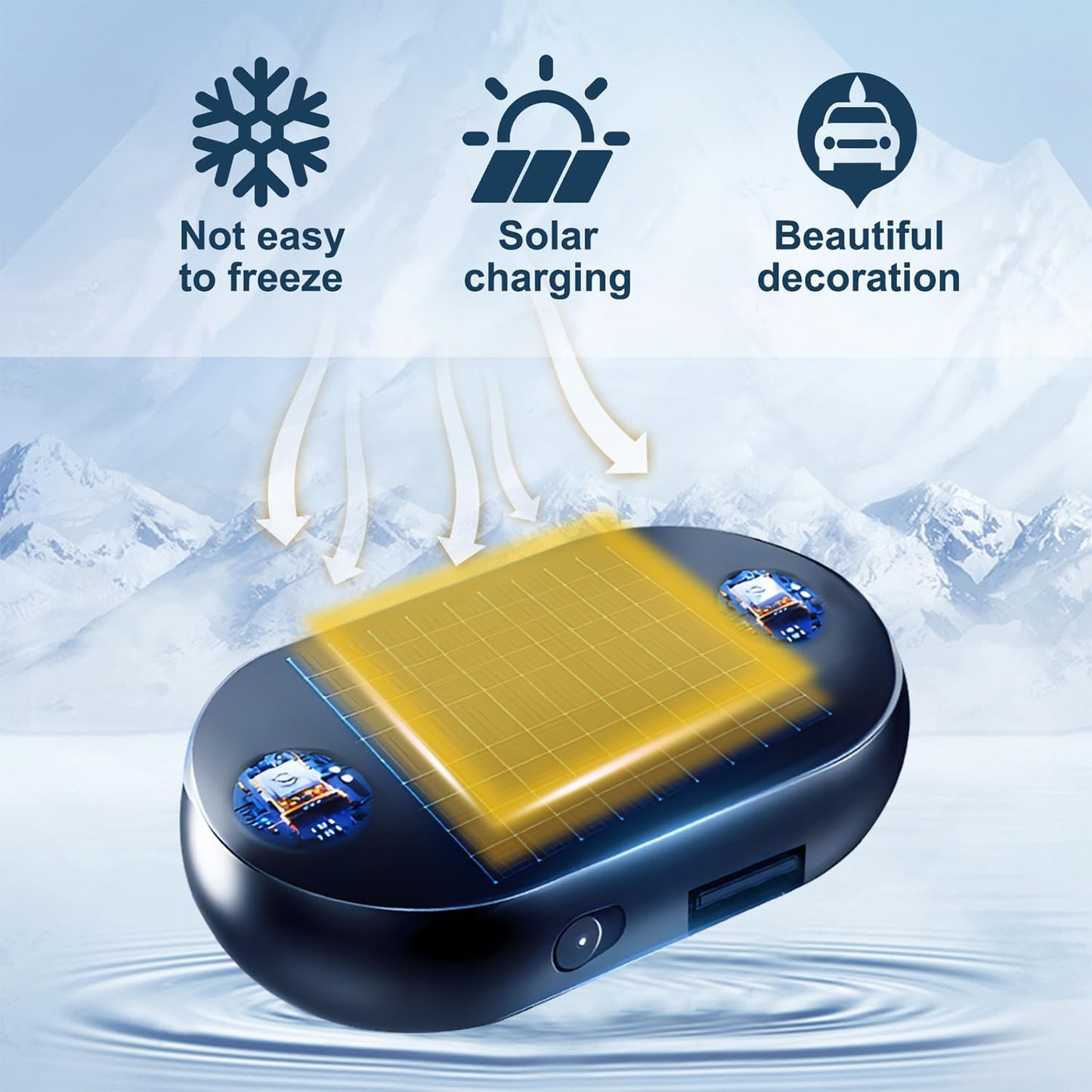 Electromagnetic Anti-Freezing Device / Enjoy a clear windshield every winter morning.