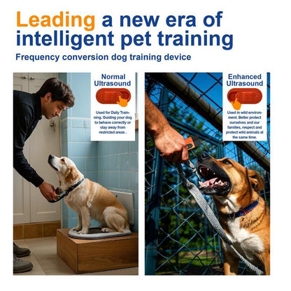 Rechargeable Ultrasonic Dog Bark Control Device with LED Flashlight